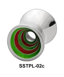 Colorful Spirals Plugs and Tunnels SSTPL-02c